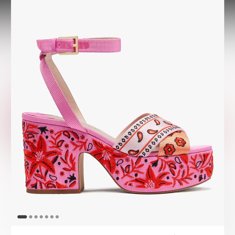 Kate Spade Rio Patchwork Platform Sandals